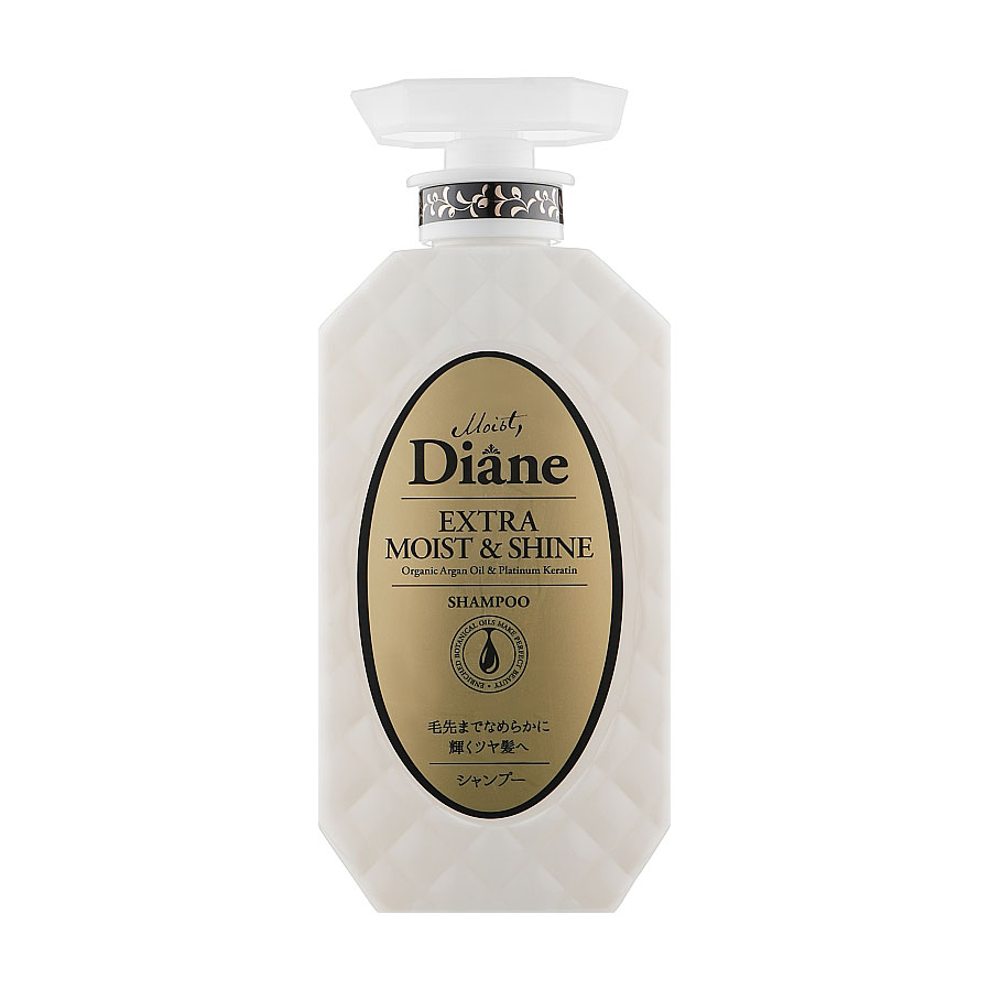 Зволожувальний кератиновий шампунь для волосся Moist Diane Perfect Beauty Extra Moist &amp; Shine Shampoo, 450 мл